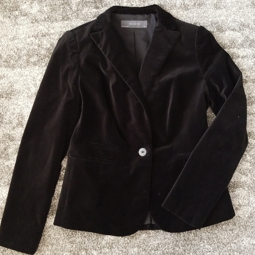 Black Velvet Blazer - The Limited